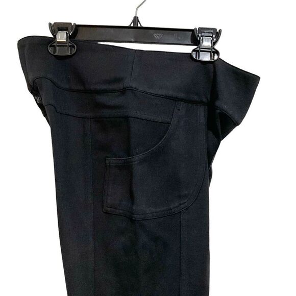 PRANA Pull On Knit Pant in Black Straight Leg Pockets Size Small - Picture 6 of 6